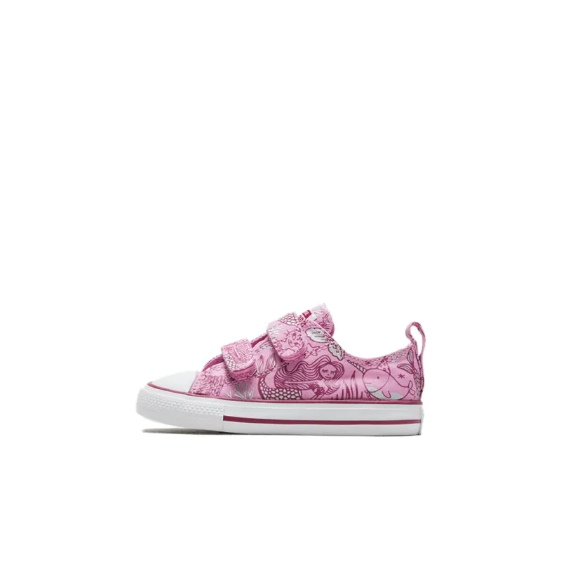 Baby Converse Chuck Taylor All Star Underwater Party Easy-On Non-slip Lightweight Low-Top Toddler Shoes Pink-0