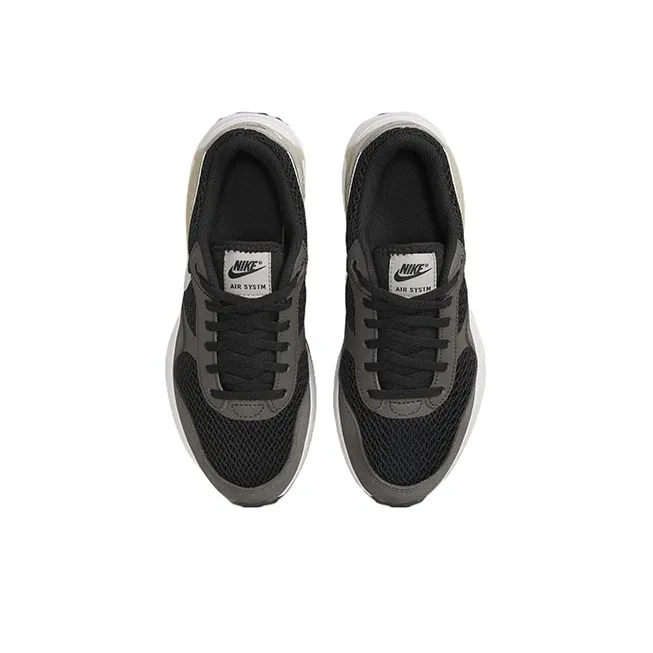 Nike Air Max SYSTM Cushioning Anti-Slip And Wear-Resistant Low-Top Kids Lifestyle Shoes Gray White Teenagers-3