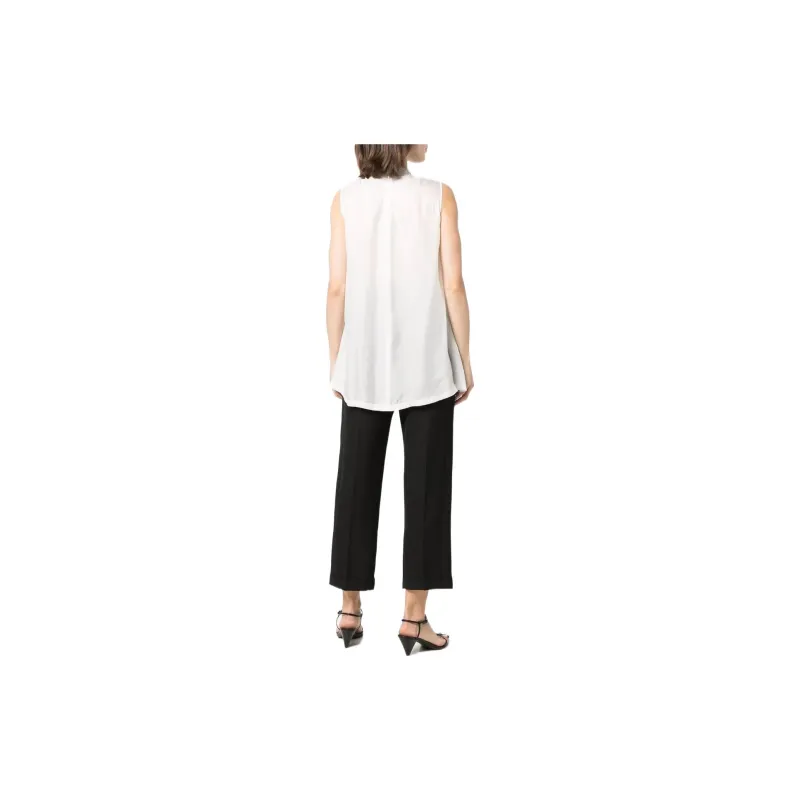 Fabiana Filippi Cut detail Sleeveless Silk Top-2