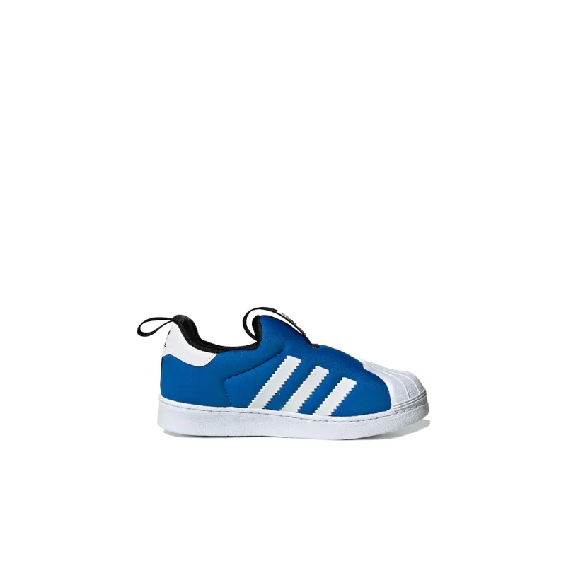 Adidas Originals SUPERSTAR 360 I Slip Resistant Low Top Toddler Shoes Blue White Infant And Toddler-1