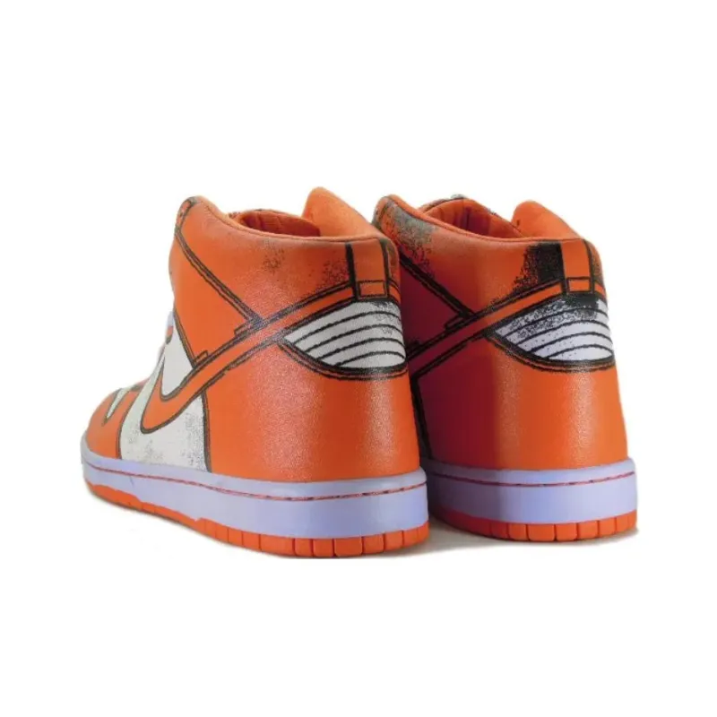 Nike Dunk High 1 Piece Premium Lilac Ice Deep Orange-2