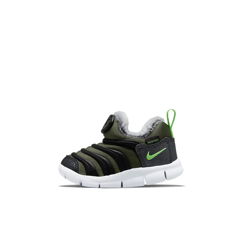 Nike Dynamo Free Low Top Sports Casual Shoes Black Green Silver Infant And Toddler-0