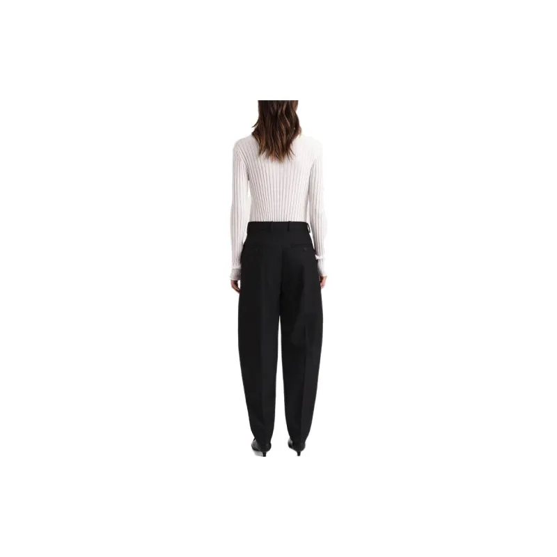 TOTEME High-waisted Tapered Trousers-2