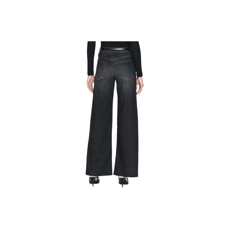 FRAME Le Slim Palazzo Raw Fray Jeans-2