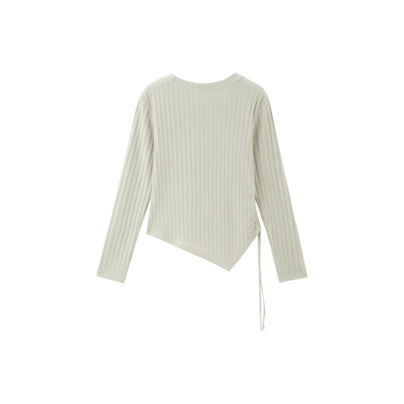 UNIQLO T Shirt Women's 55 Light Gray Green-1