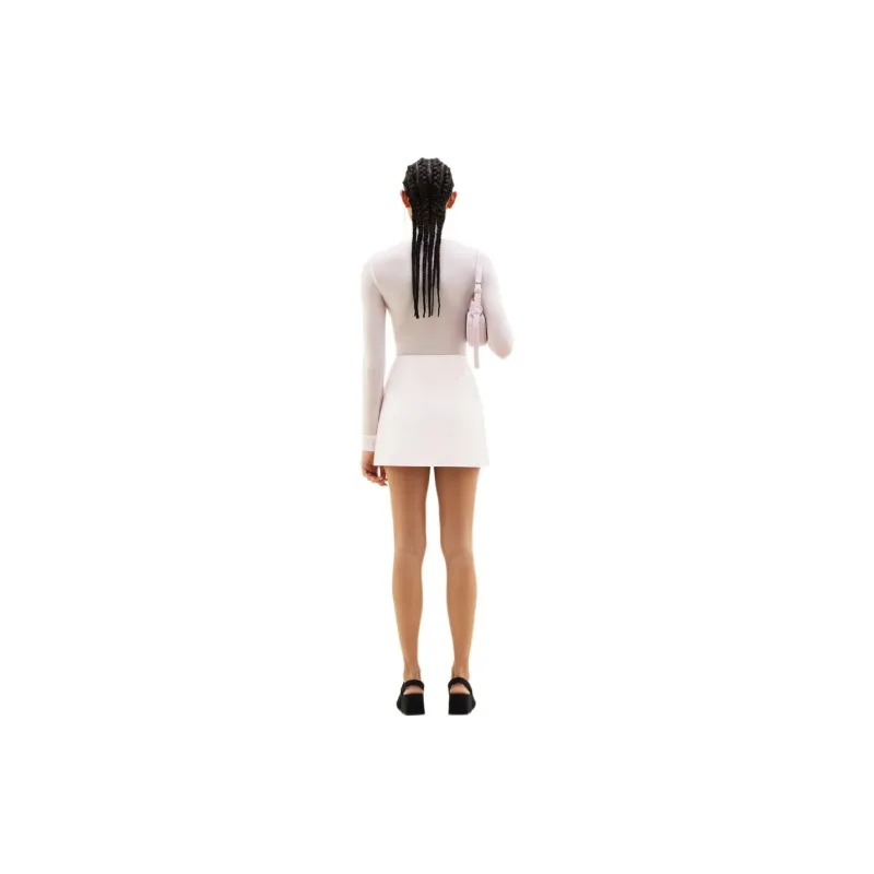 Courrèges Vinyl Mini Skirt 'Pale Pink'-2