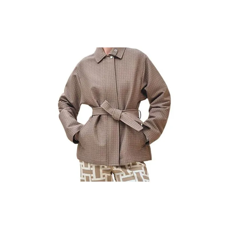 HERMES Coats Women's Elephant Gray-10