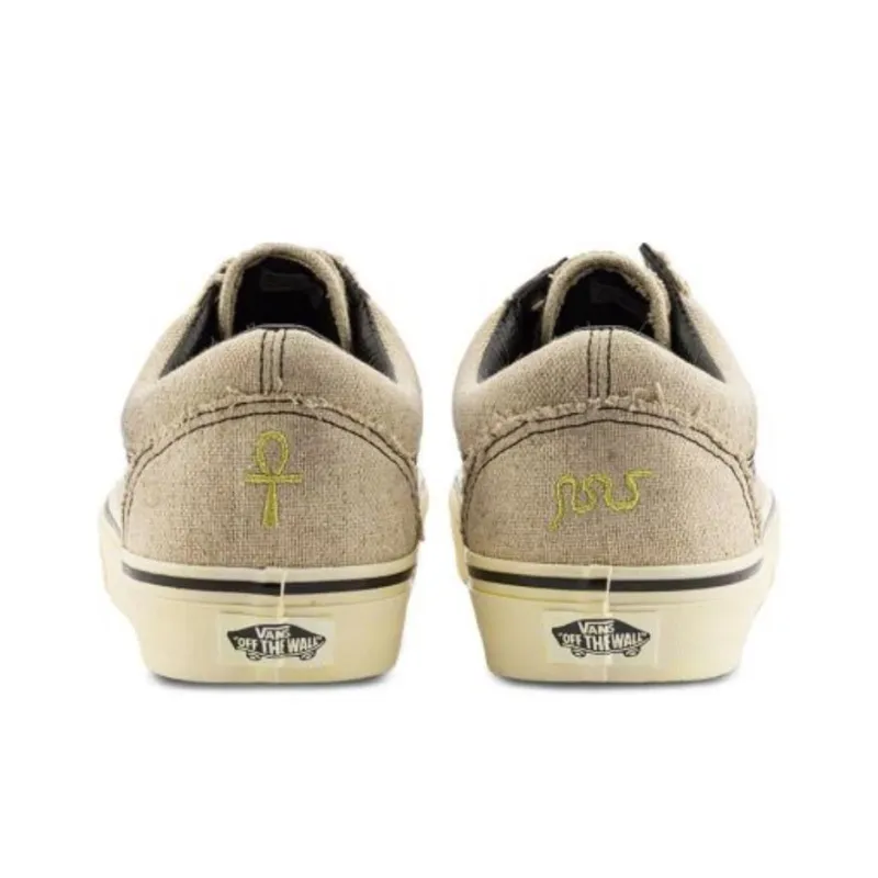 Vans Old Skool Anti-Slip Wear-Resistant Low-Top Skateboard Shoes Unisex Light Brown-2
