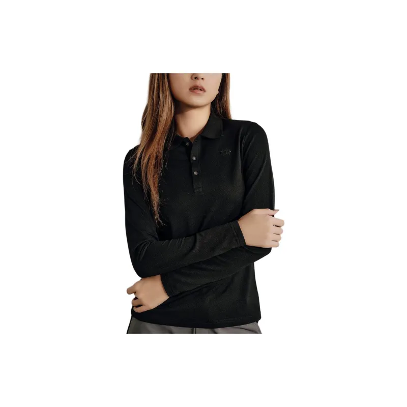 Beams GOLF Polo Shirt Women's Black-2