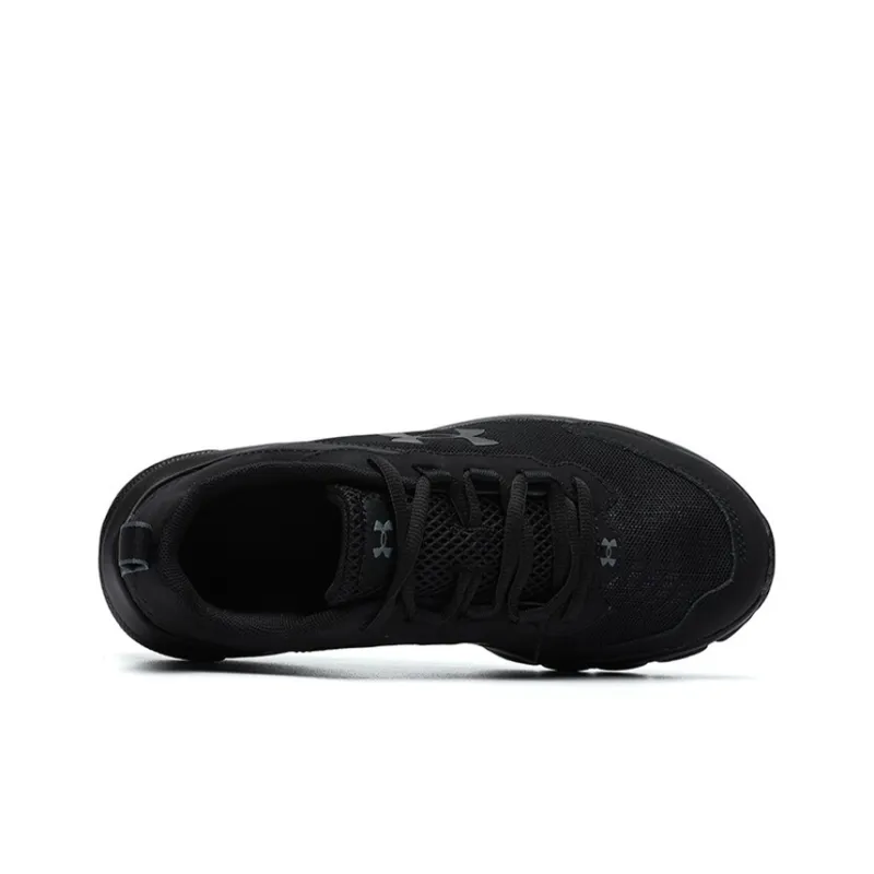 Under Armour Anti-Slip And Wear-Resistant Breathable Low-Top Kids' Running Shoes Black Warrior Teenagers-4