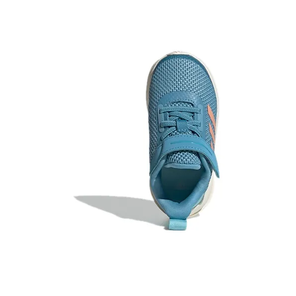 Adidas Fortarun El I Cushioned Wear-Resistant Breathable Low-Top Toddler Shoes Blue Orange Infant And Toddler-3