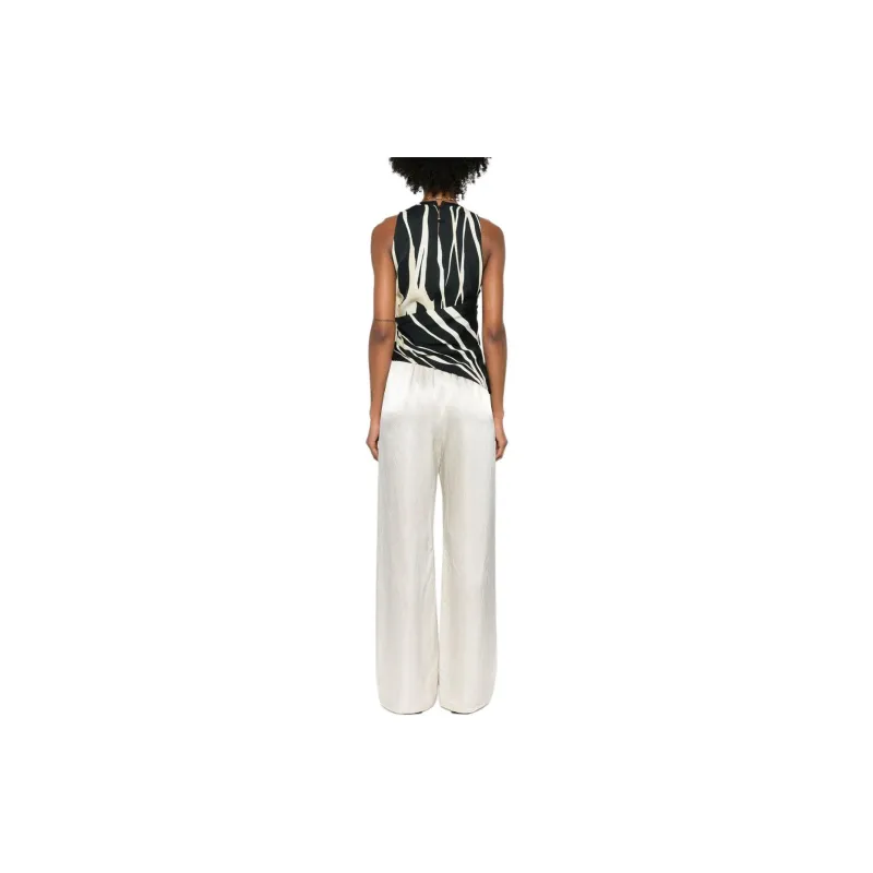 NANUSHKA Grady Graphic Printed Tie Detailed Tank Top-2