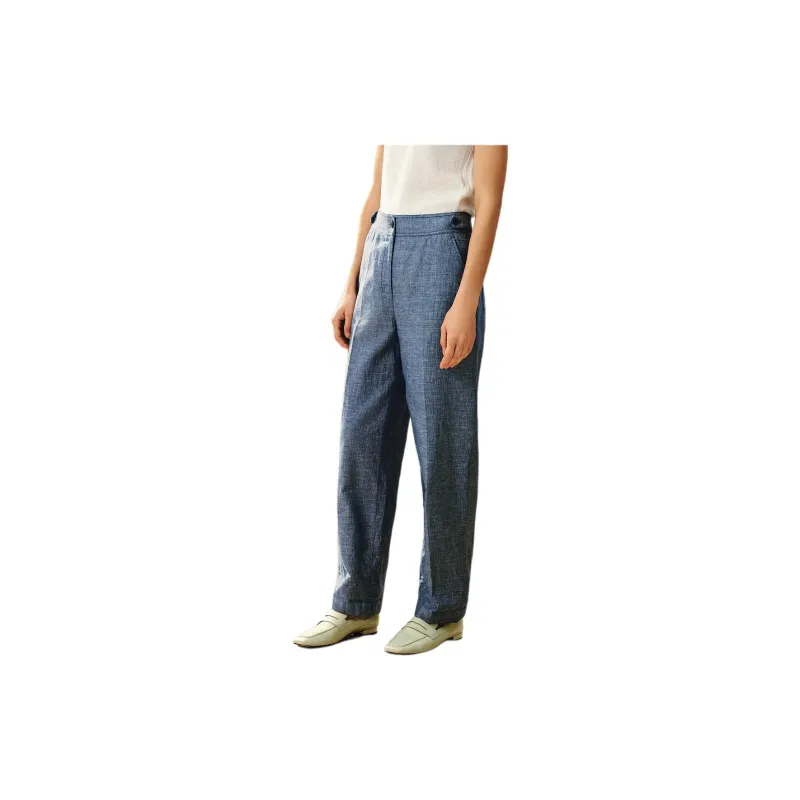 INSUN Suit Trousers Women's Light Blue-4