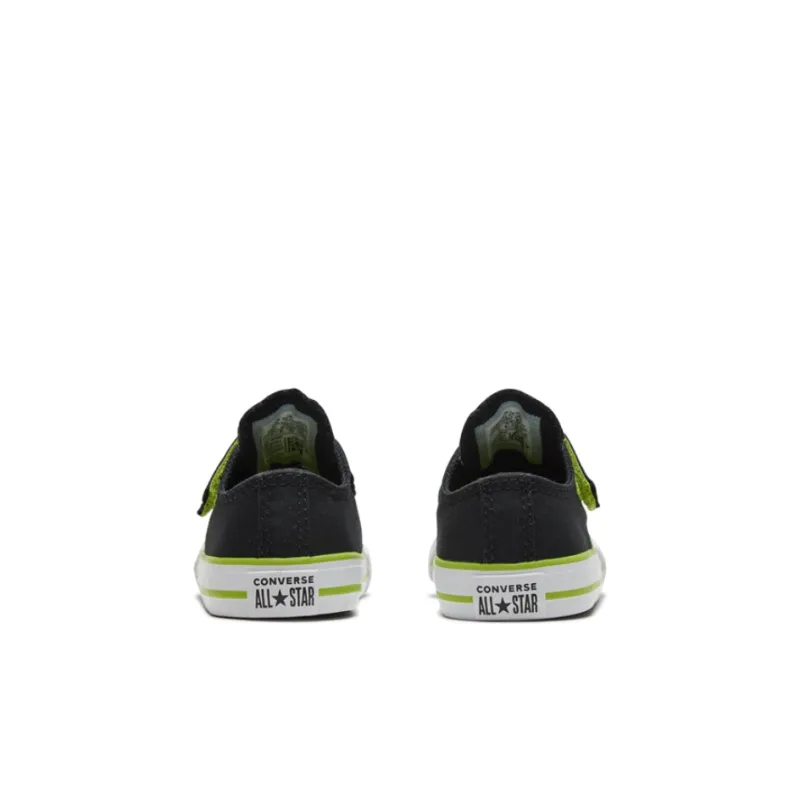 Converse Chuck Taylor All Star Infant Dinoverse Hook And Loop Skateboard Shoes Black Green Baby-4