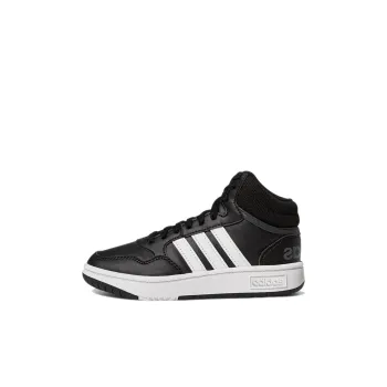 Adidas Hoops Mid Core Black Cloud White Grey GS