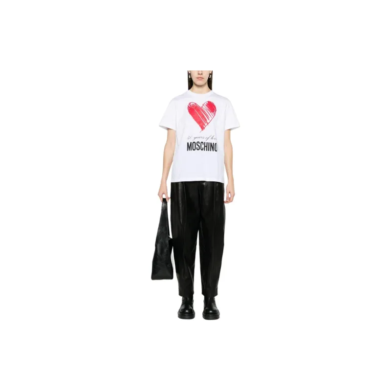 MOSCHINO 40 Years Of Love Crewneck T Shirt-2