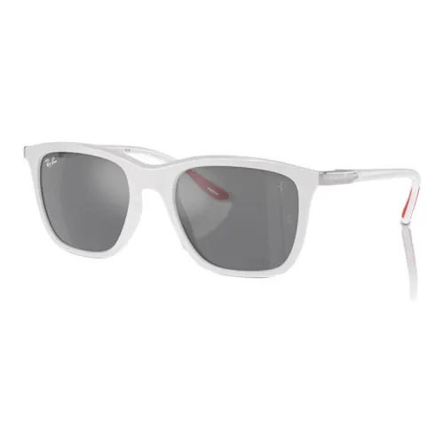 RayBan Plate Frame Nylon Square Sunglasses Unisex White