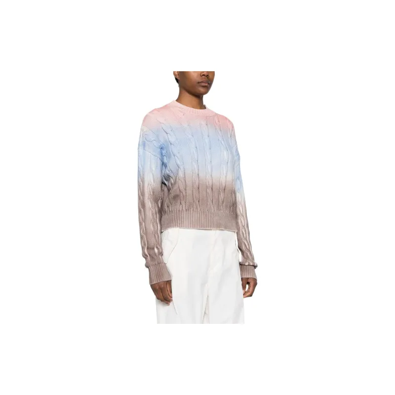 MSGM Cable Knitted Crewneck Jumper-3