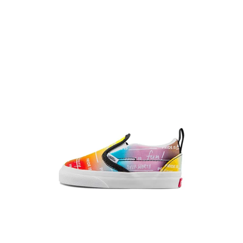 Vans Slip-on Anti-Slip And Wear-Resistant Lightweight Low-Top Toddler Shoes Multicolor Infant And Toddler-0
