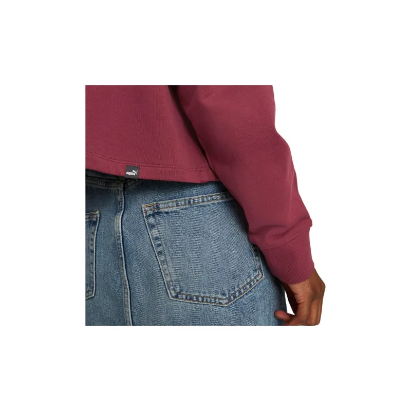 PUMA HER Women's High Neck Half Zip Sweatshirt Jacket Women's Red-4