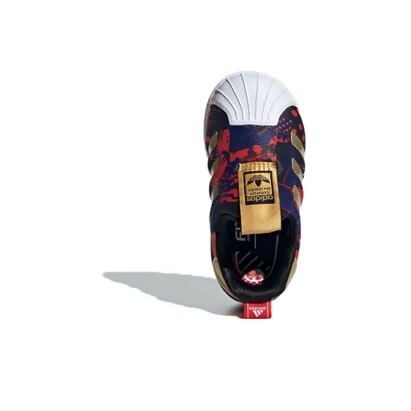 Adidas Originals 360 I Abrasion Resistant Low Top Skateboard Shoes Dark Blue Purple Infant And Toddler-4