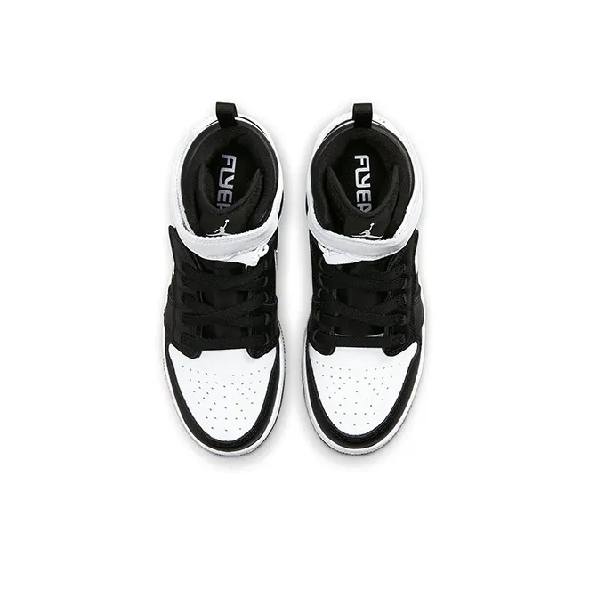Jordan 1 High FlyEase Black White GS-3