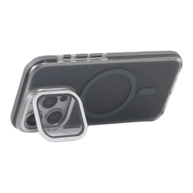Urban Case Acrylic Material Lens Window Stand Magnetic Phone Cases Compatibility With IPhone 16 Pro Max Trendy And Cool-5