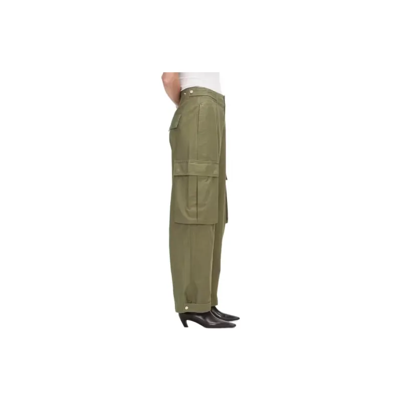 FRAME Wide-leg Cargo Trousers-2