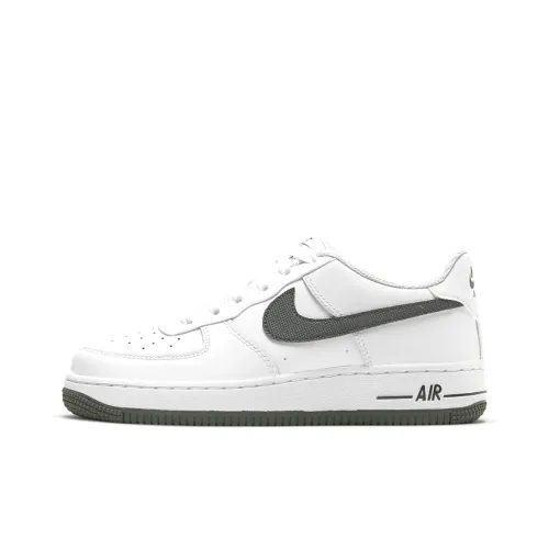 Nike Air Force 1 Low 'White Iron Grey Swoosh' GS