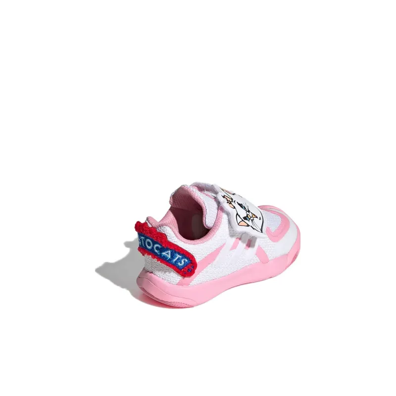 Adidas Activeplay Anti Slip Wear Resistant Low Top Toddler Shoes White Pink Infant And Toddler-3