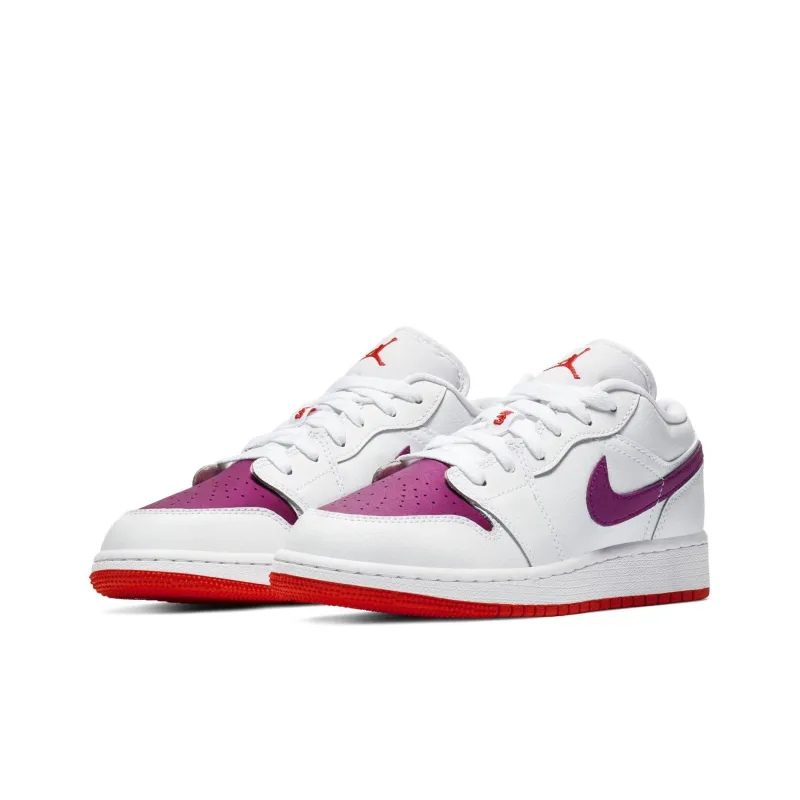 Jordan 1 Low GS White Berry-3