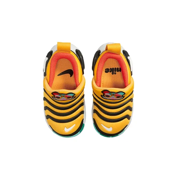 Nike Dynamo GO FlyEase SE Caterpillar Low Top Sports Casual Shoes Yellow Infant And Toddler-3
