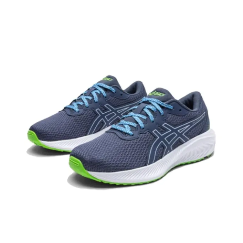 Asics Gel Excite 10 Anti Slip Wear Resistant Low Top Kids' Running Shoes Blue Teenagers-1