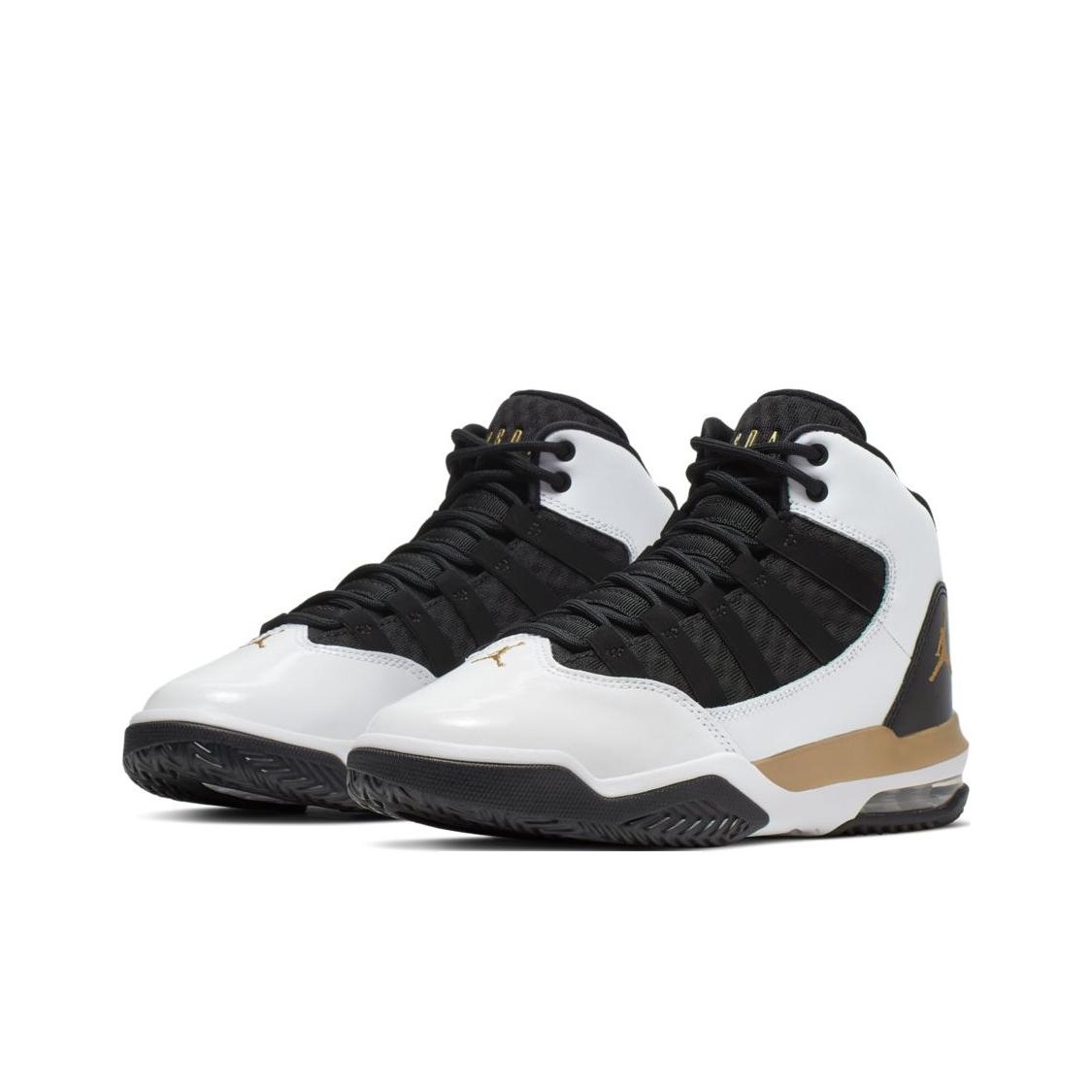 jordan max aura white gold