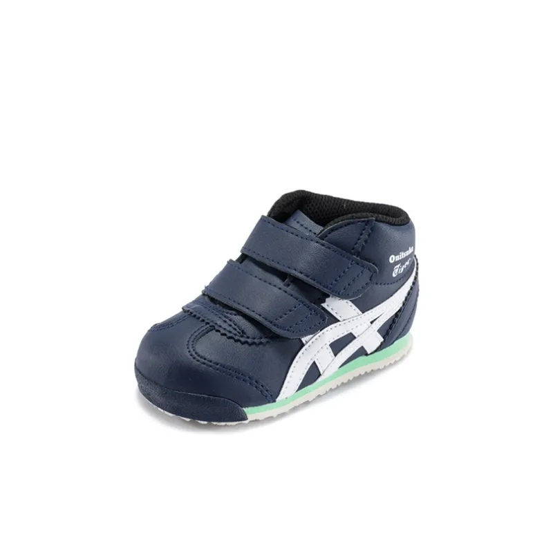 Onitsuka Tiger Mexico Mid Abrasion Resistant Mid Top Toddler Shoes Blue Infant And Toddler-1