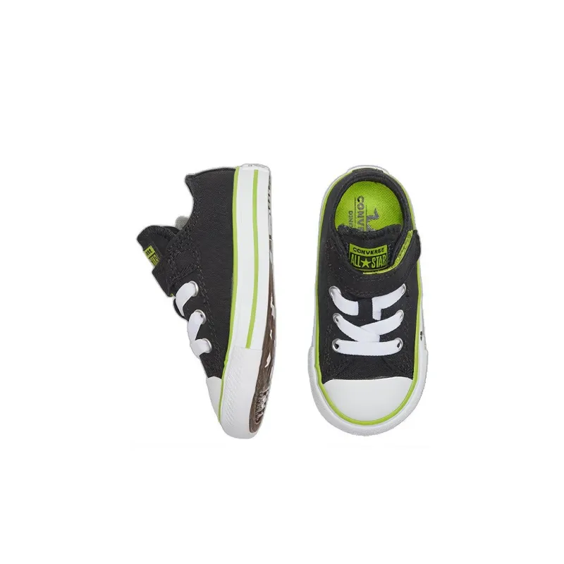 Converse Chuck Taylor All Star Infant Dinoverse Hook And Loop Skateboard Shoes Black Green Baby-2