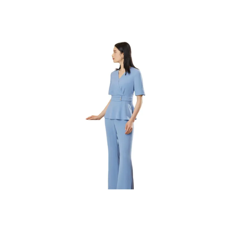 BBLLUUEE Casual Suit Women's Set Moonlight Blue-1