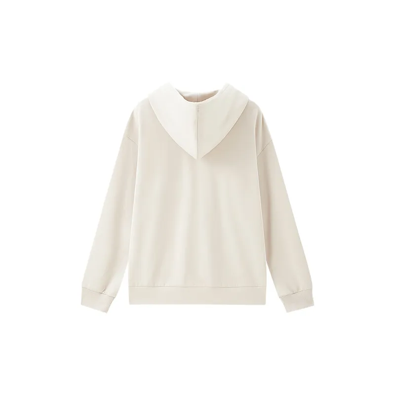 UNIQLO Sweatshirt Women's 10 Light Gray Apricots-1