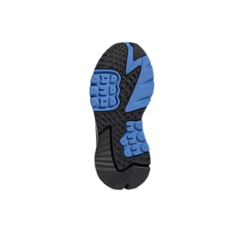 Adidas Originals Nite Jogger Breathable Kids Lifestyle Shoes White Gray Blue Teenagers-5