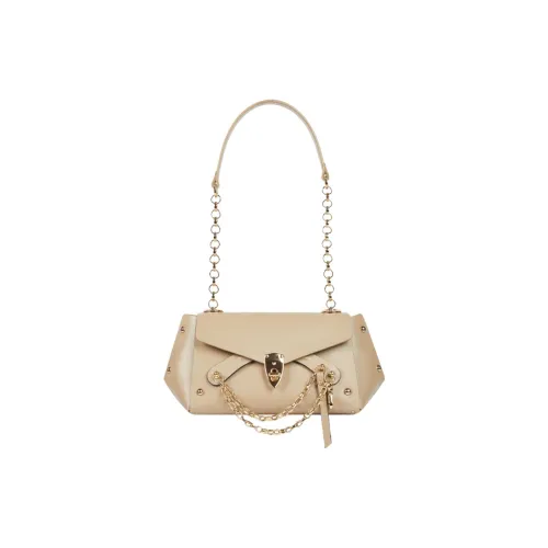 WANACCESSORY Cow Leather Shoulder Bag Crossbody Bag Women's Honey Yogurt