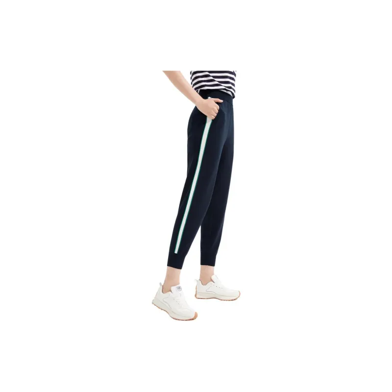 JZ. ANNAKRO Casual Pants Women's Dark Blue-2