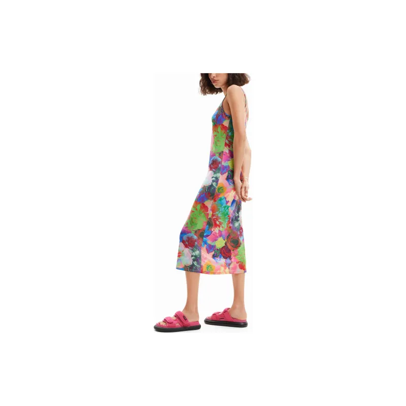 Desigual Slip Dress Women's Red-3