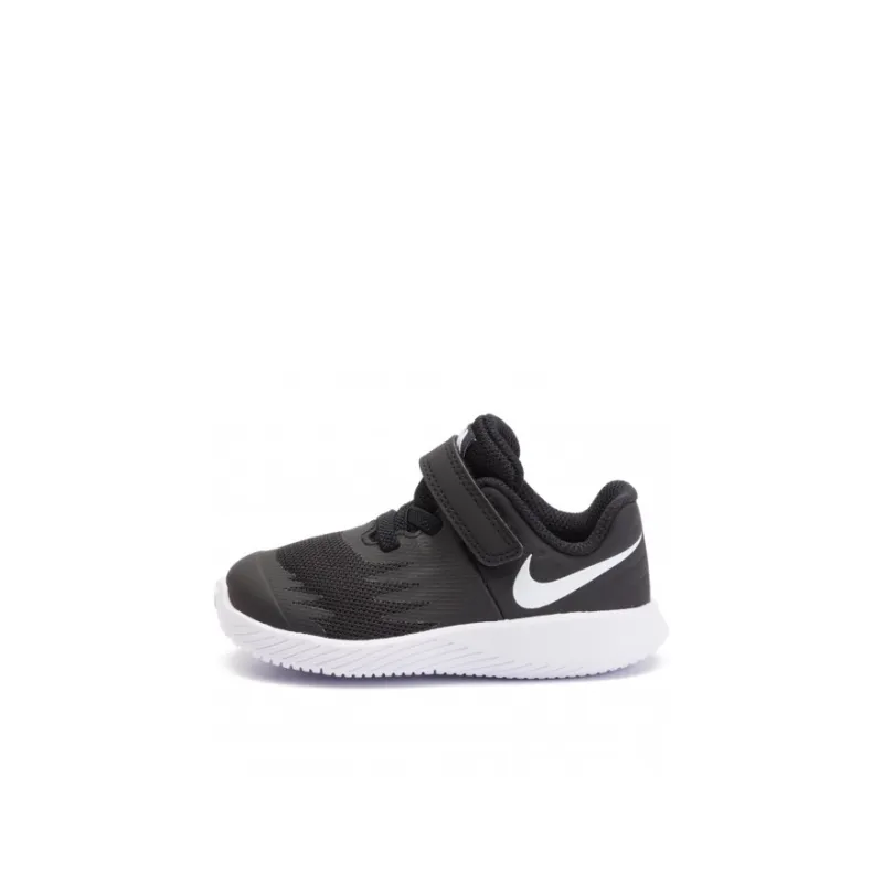 Nike Slip Resistant Shock Absorbers Low Top Running Shoes Black White Infant And Toddler-0