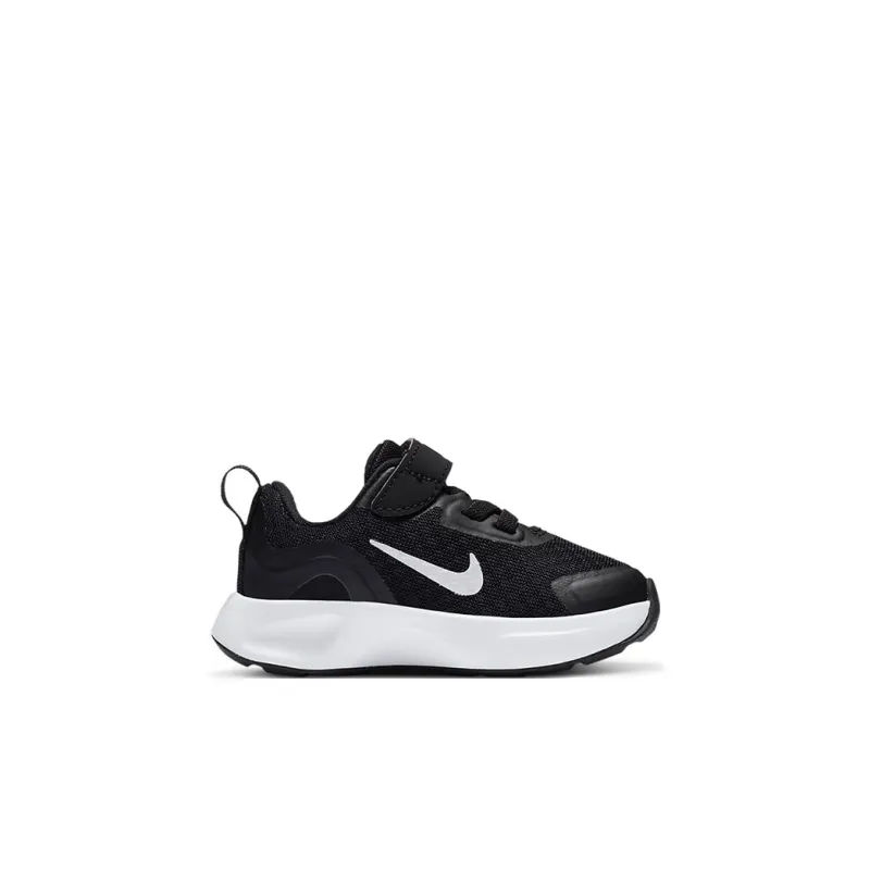 Nike Wearallday Low Top Skateboard Shoes Black White Infant And Toddler-1