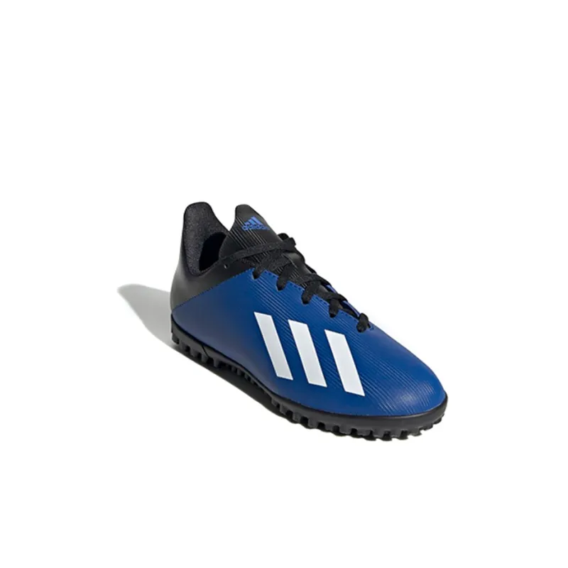 Adidas X 19.4 Slip Resistant Cushioning Abrasion Resistant Low Top Kids' Soccer Shoes Blue Black White Kids'-2