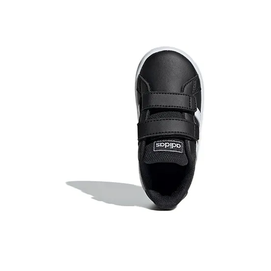 Adidas Neo GRAND COURT Low Top Skateboard Shoes Black White Infant And Toddler-4
