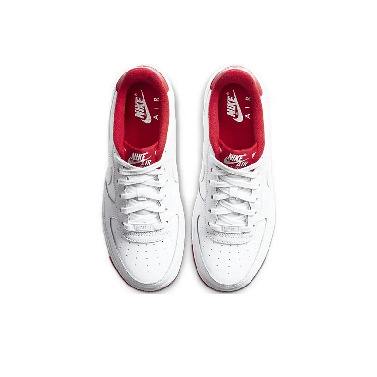 Nike Air Force 1 White University Red GS-4