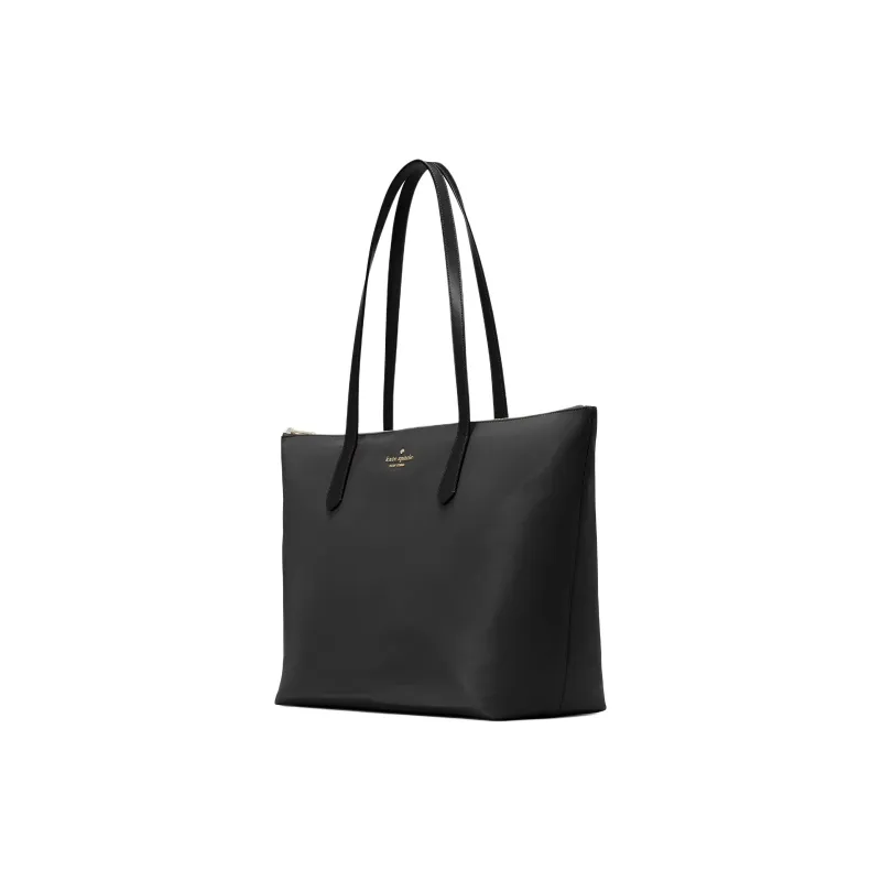 Kate Spade Recycled Nylon Handbag Shoulder Bag Extra Large Women's Black-1
