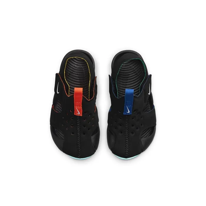 Nike Sunray Protect 2 BT Breathable Low Top Toddler Shoes Black Green Infant And Toddler-5