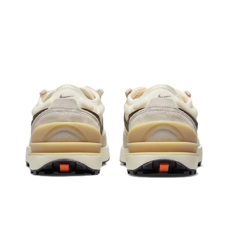 Nike Waffle One Cushioning Anti-Slip And Wear-Resistant Low-Top Kids Lifestyle Shoes Beige Brown Teenagers-4